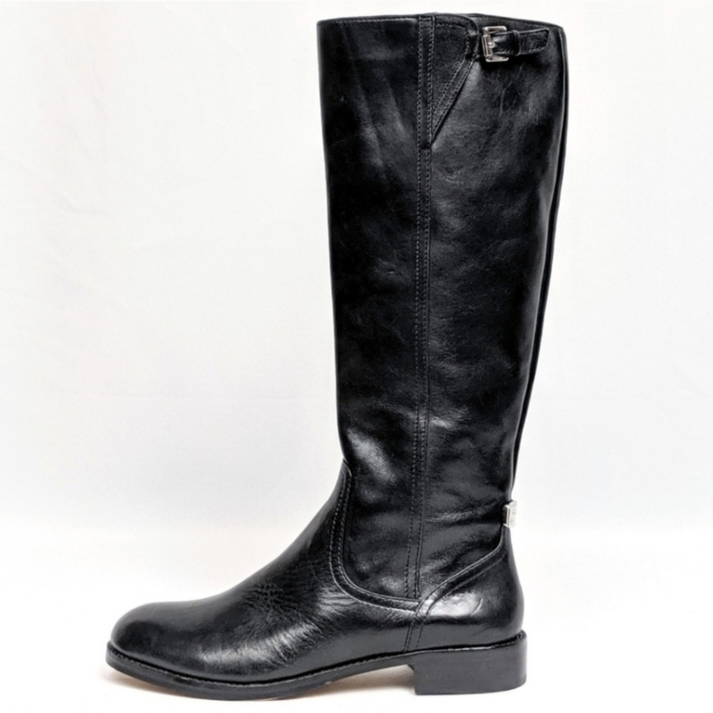 Coach Mirriam Riding Boot Leather Buckle Strap Side Zip Preppy Equestrian 6 NWOT